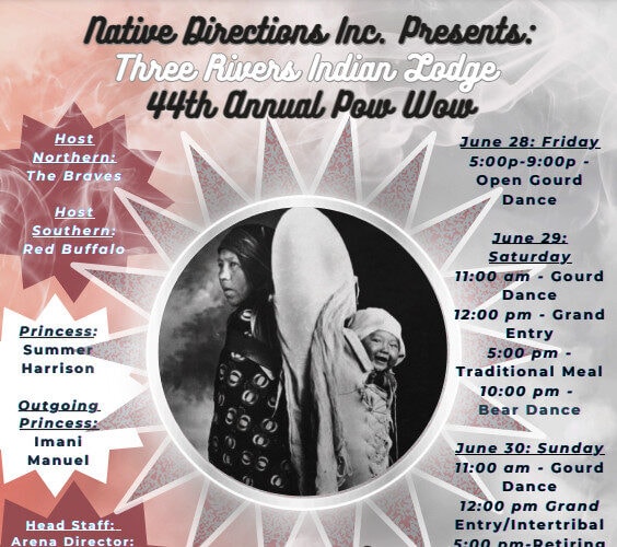 Native Directions Inc. Presents: Three Rivers Indian Lodge 44th Annual Pow Wow 2024